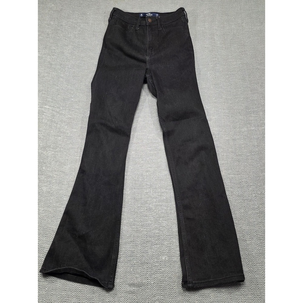 Hollister California Highest Rise Soft Stretch Flare Jeans Black W26 L31 3R